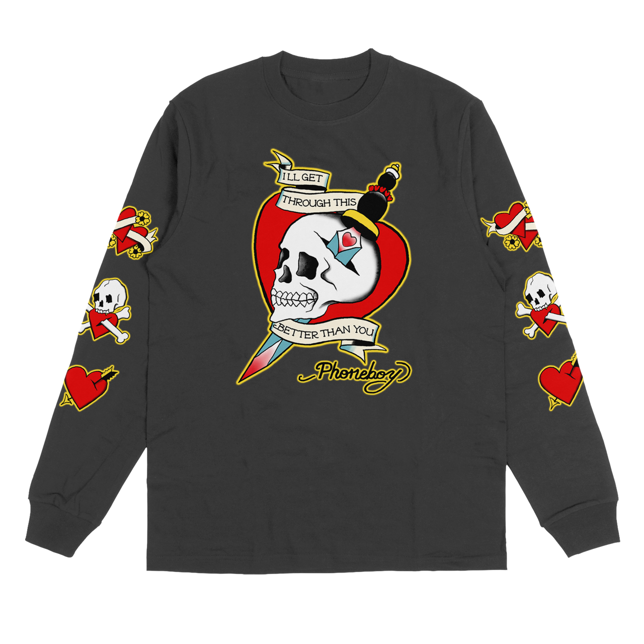 Skulls Long Sleeve (Graphite)