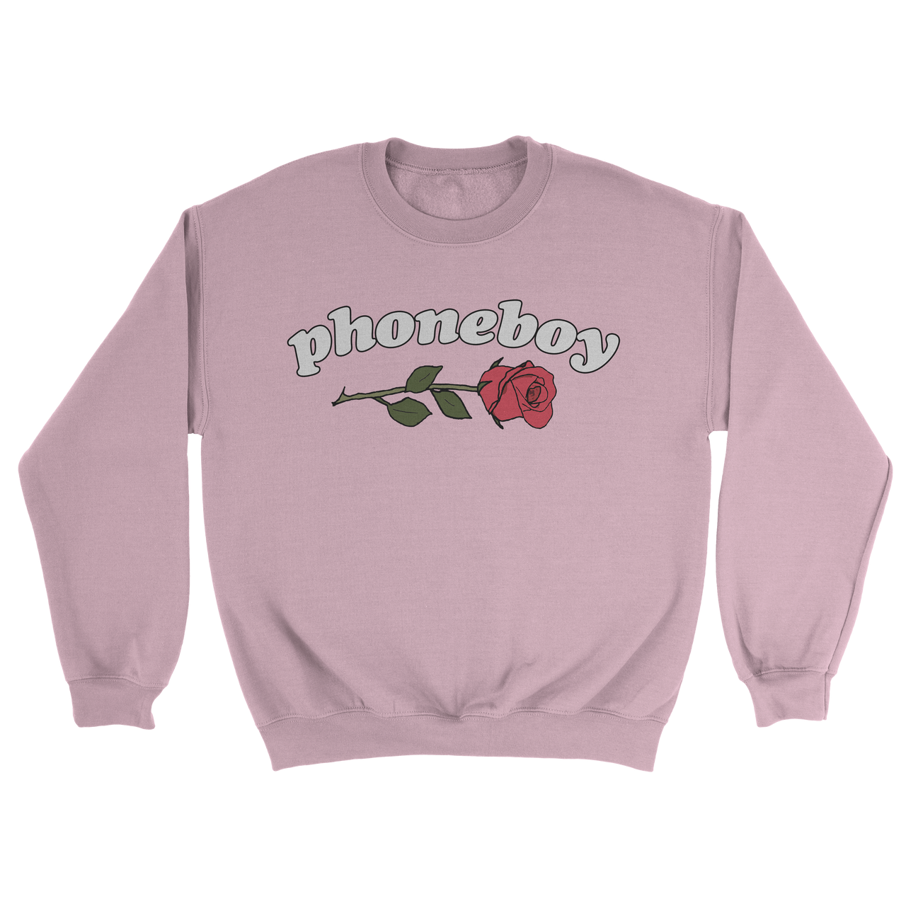 Rose Crewneck Sweatshirt (Pink)