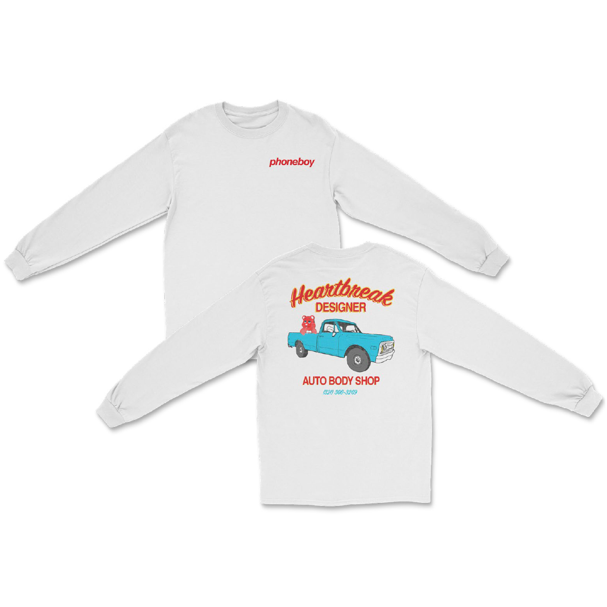 Body Shop Long Sleeve Shirt (White)