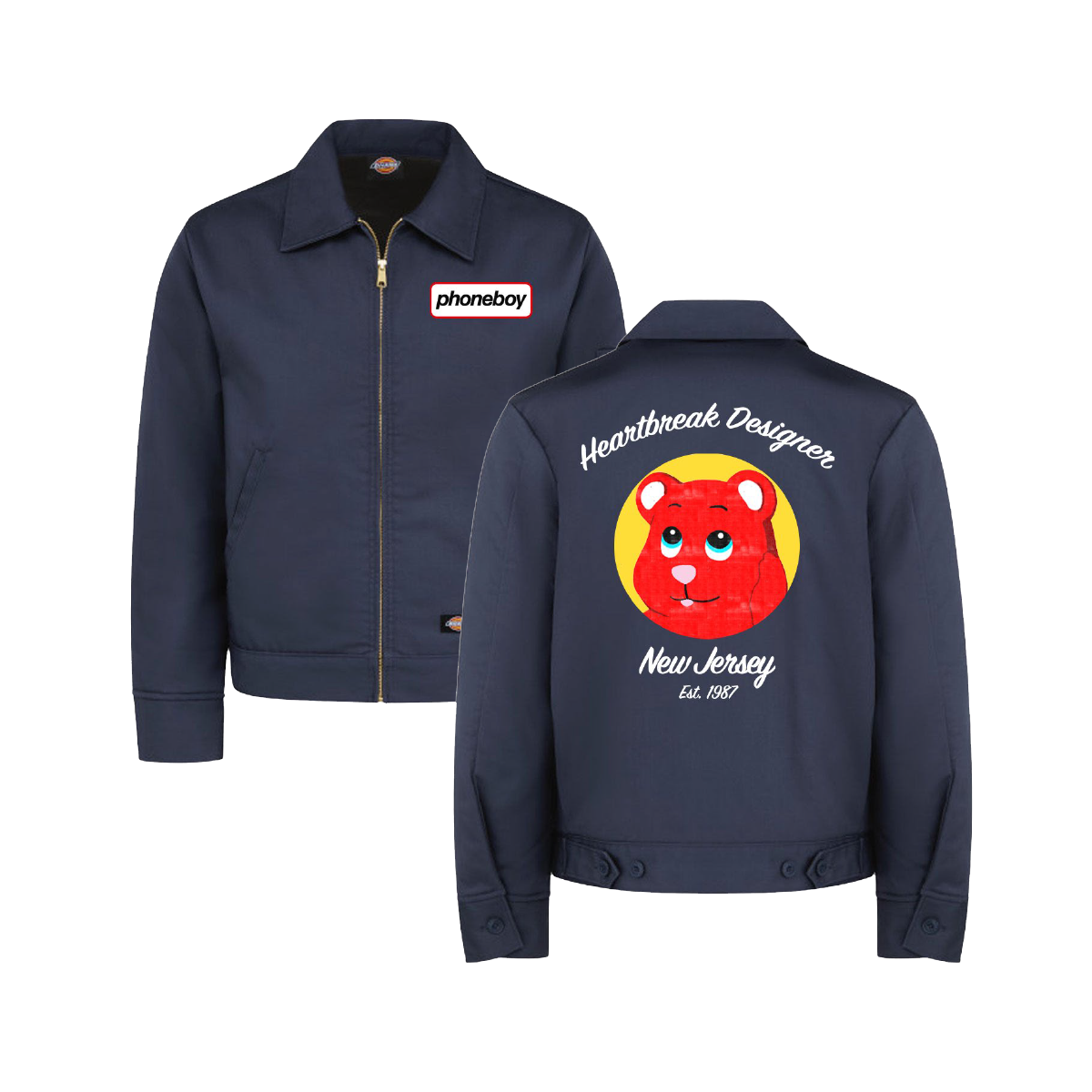 Heartbreak Designer Eisenhower Dickies Jacket (Navy)