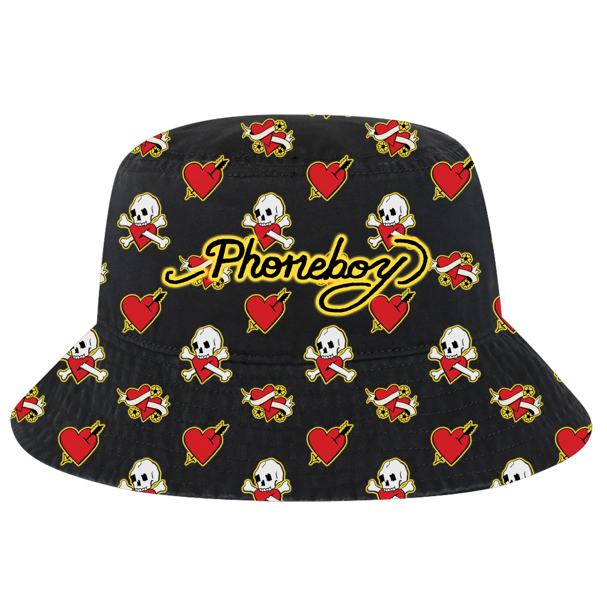 Skull Bucket Hat (Black)
