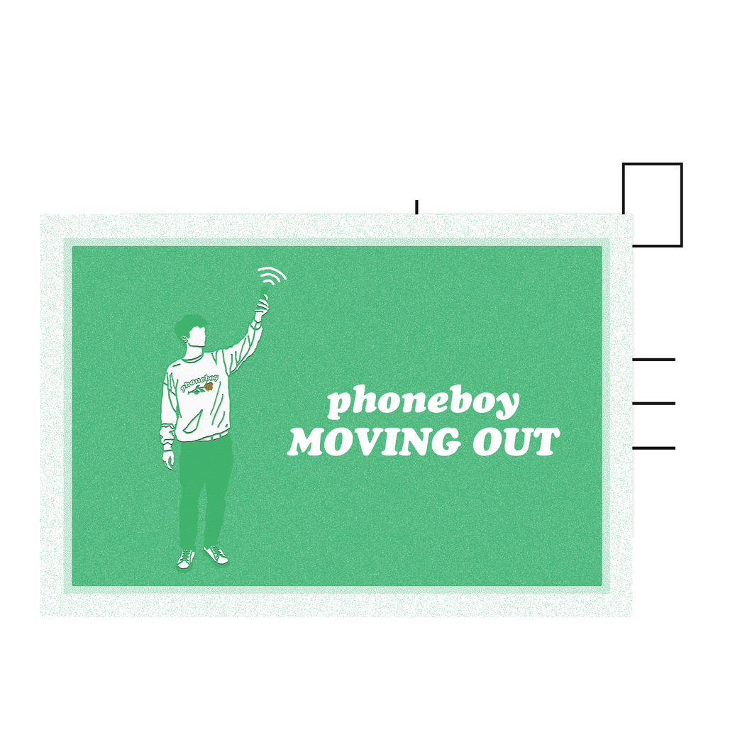 MOVING OUT Postercard